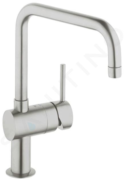 Grohe Minta - Baterie chiuvetă, monocomandă, supersteel 32488DC0