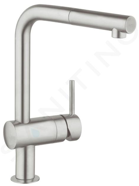 Grohe Minta - Dřezová baterie s výsuvnou koncovkou, supersteel 32168DC0