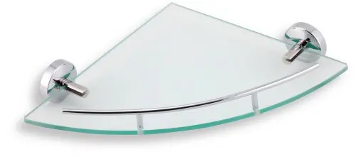 Novaservis Metalia 11 - Tablette d’angle avec barre de protection, chrome 0158,0
