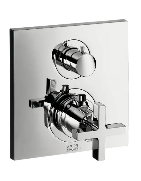 Levně Axor Citterio - Termostatická baterie pod omítku s uzavíracím ventilem, chrom 39705000