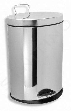 Novaservis Accessoires de salles de bain - Poubelle ronde de 5l, chrome 6160,0