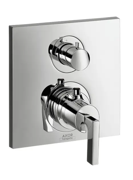 Levně Axor Citterio - Termostatická baterie pod omítku s uzavíracím ventilem, chrom 39700000