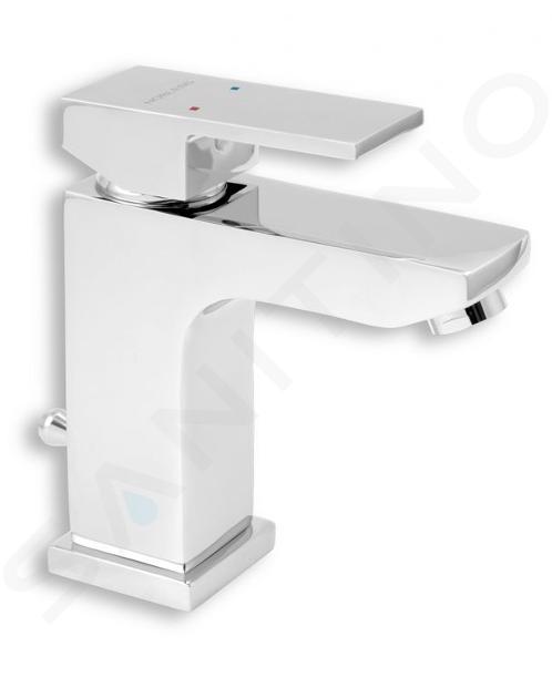 Novaservis Nobless Edge - Miscelatore da lavabo, con sistema di scarico, cromo 36001,0