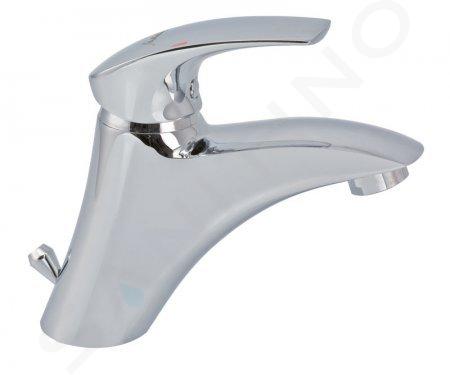 Novaservis Metalia 57 - Miscelatore da lavabo, con sistema di scarico, cromo 57002,0