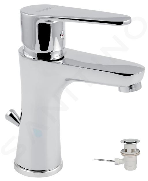 Novaservis Titania Fresh - Grifo de lavabo con desagüe, cromo 96001,0