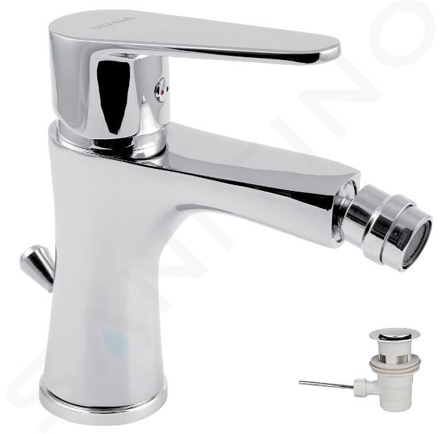 Novaservis Titania Fresh - Miscelatore da bidet, con sistema di scarico, cromo 96011,0