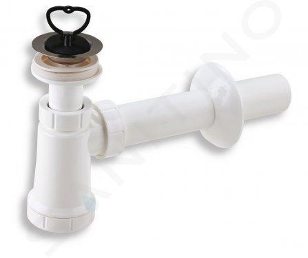 Novaservis Siphons - Bassin à siphon bol en acier inoxydable, bouchon, plastique 410,P