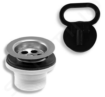 Novaservis Accesorii - Capac evacuare lavoar 5/4", plastic 439,P