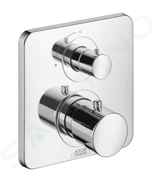 Axor Citterio M - Mixer termostatic pentru instalare încastrată cu robinet de închidere, cromat 34705000