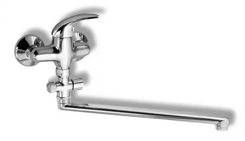 Levně Novaservis Metalia 55 - Vanová baterie nástěnná bez příslušenství 100 mm, chrom 55073/1,0