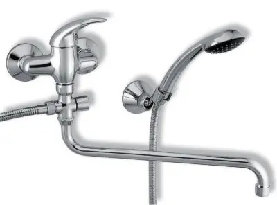 Levně Novaservis Metalia 55 - Vanová baterie nástěnná 100 mm, lékařská páka, chrom 55075L,0