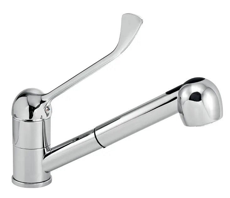Novaservis Titania Lux - Drezová teleskopická batéria, lekárska páka, chróm 91081L,0