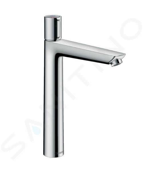 Hansgrohe Talis Select E - Miscelatore 240 per lavabo, con sistema di scarico a tirante, comando a pulsante, cromato 71752000