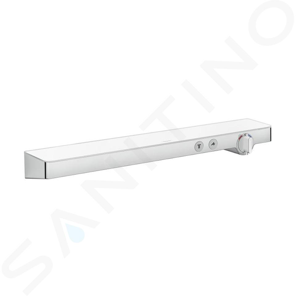 Hansgrohe ShowerTablet Select - Grifo termostático 700 para 2 aparatos, blanco/cromo 13184400