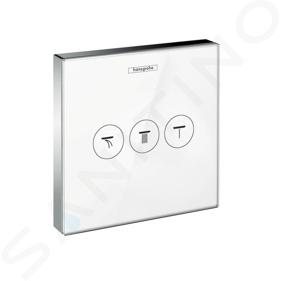 Hansgrohe Shower Select - Podomietkový ventil na 3 spotrebiče, biela/chróm 15736400