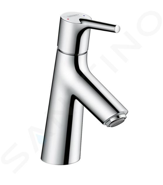 Hansgrohe Talis S - Miscelatore monocomando 80 per lavabo, con sistema di scarico Push-Open, cromato 72011000