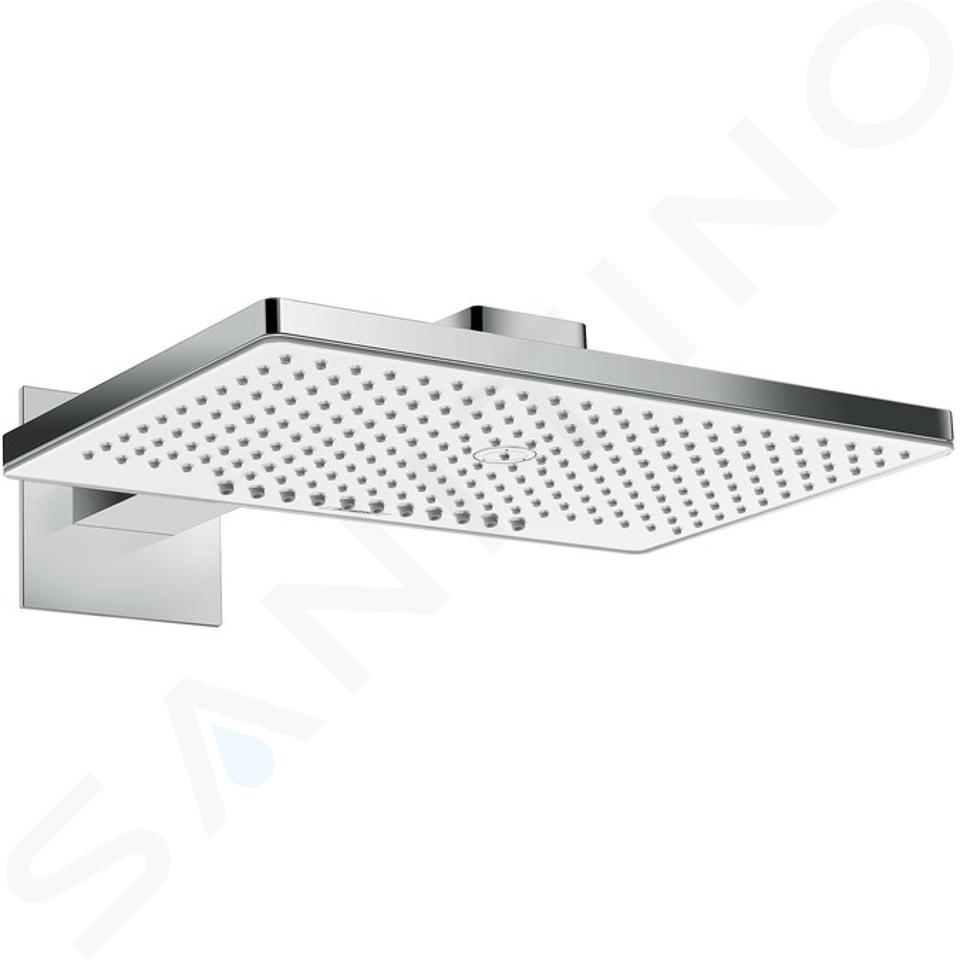 Hansgrohe Rainmaker Select - Deszczownica 460, 2 strumienie, ramię prysznica 46 cm, biały/chrom 24005400