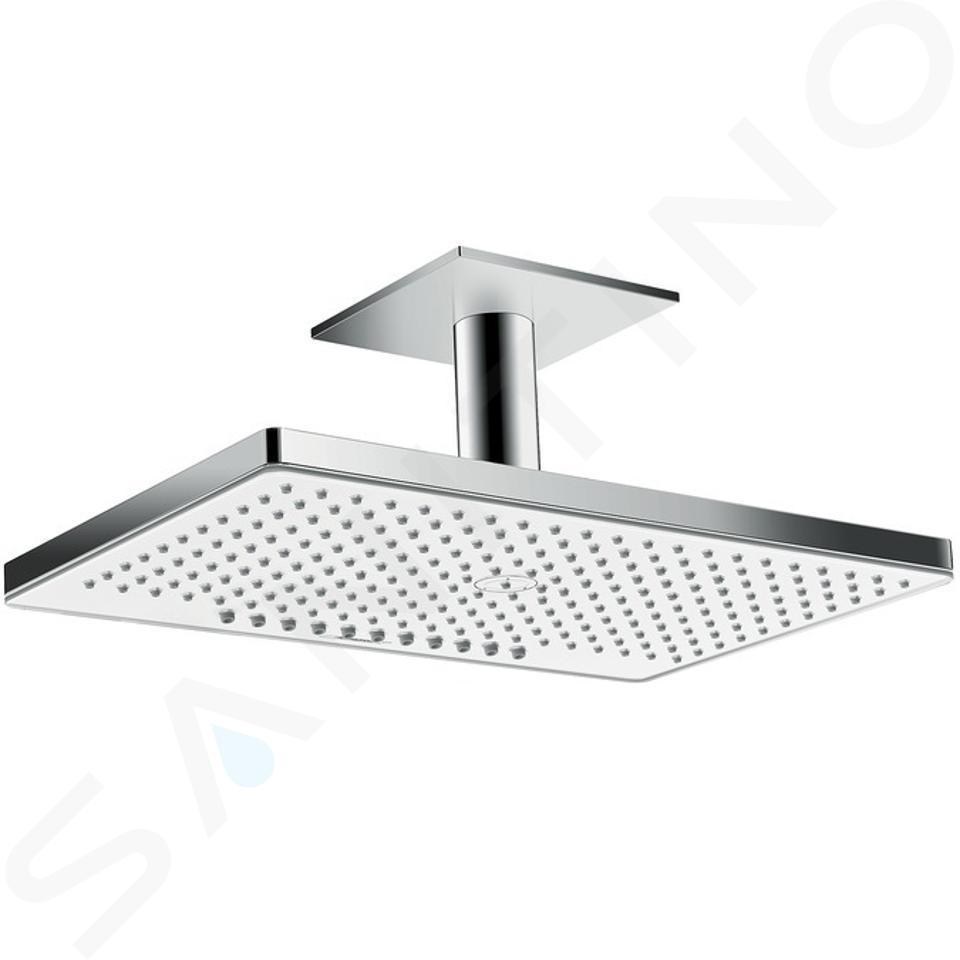 Hansgrohe Rainmaker Select - Hlavová sprcha 460, 2 prúdy, sprchové rameno 100 mm, biela/chróm 24004400