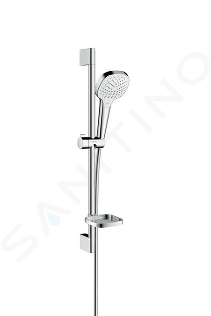 Hansgrohe Croma Select E - Zestaw prysznicowy Vario 0,65m z mydelniczką Casetta, biały/chrom 26586400