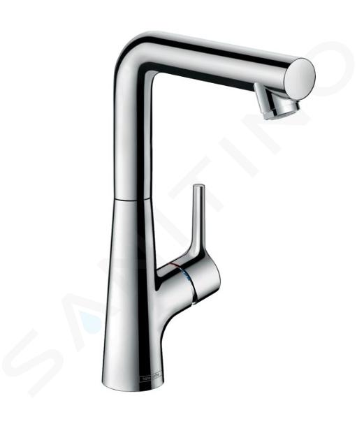 Hansgrohe Talis S - Miscelatore monocomando 210 per lavabo, con sistema di scarico a tirante, cromato 72105000