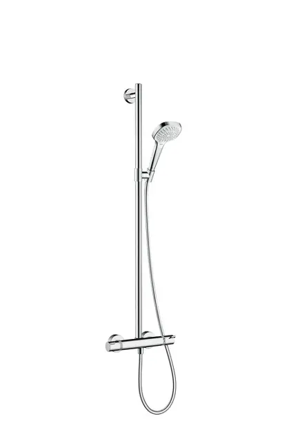 Levně Hansgrohe Croma Select E - Sprchový set SemiPipe Multi s termostatem, bílá/chrom 27248400