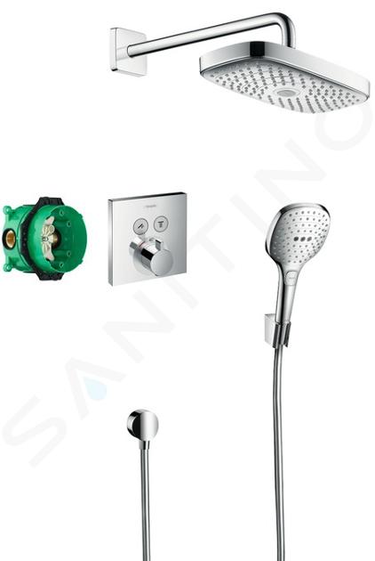 Mitigeur douche encastrable thermostatique HANSGROHE + Douche de tête  Raidance E 300