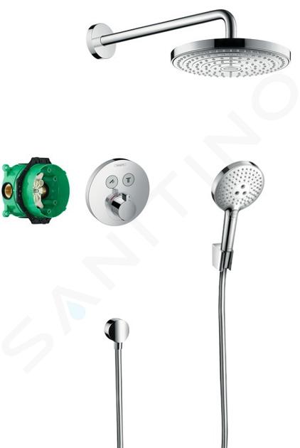 Hansgrohe Raindance Select S - Sprchový set 240 s termostatom ShowerSelect S, 2 prúdy, chróm 27297000