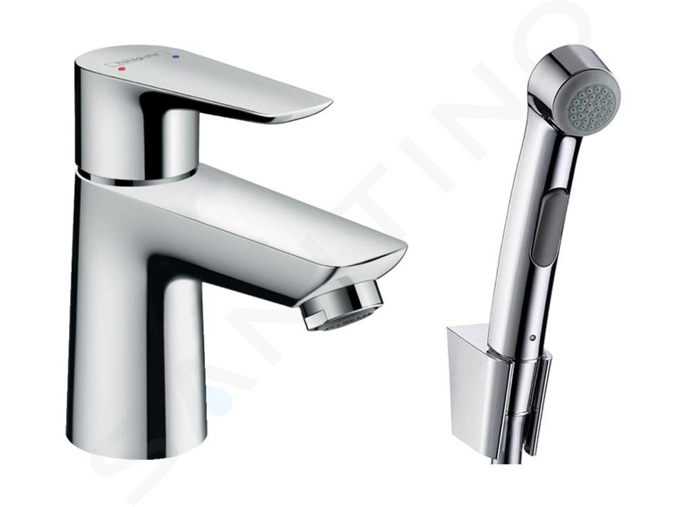 Hansgrohe Talis E - Mitigeur pour lavabo avec douchette Bidette, chrome  71729000