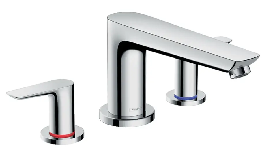 Levně Hansgrohe Talis E - Tříotvorová vanová baterie, chrom 71747000