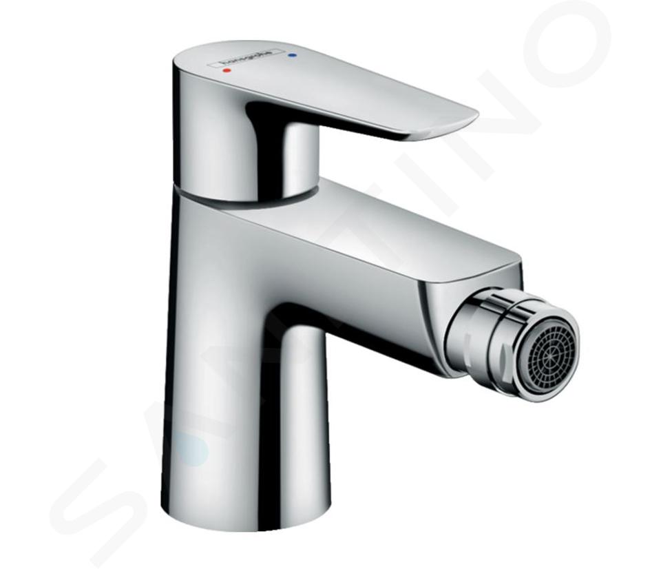 Hansgrohe Talis E - Baterie bideu, monocomandă cu set de scurgere cu tijă, crom 71720000