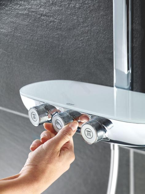 vitaliteit bedriegen Verplicht Grohe Rainshower SmartControl - Regendouchesysteem 360 Duo, 2  douchestralen, chroom 26250000 | Sanitino.nl