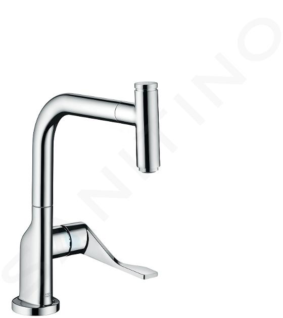 Axor Citterio - Mitigeur d'évier avec bec extractible, inox brossé 39861800