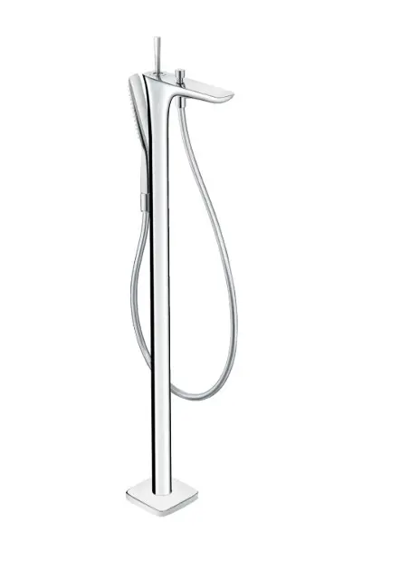 Hansgrohe PuraVida - Baterie cadă monocomandă cu montare pe podea, crom ...