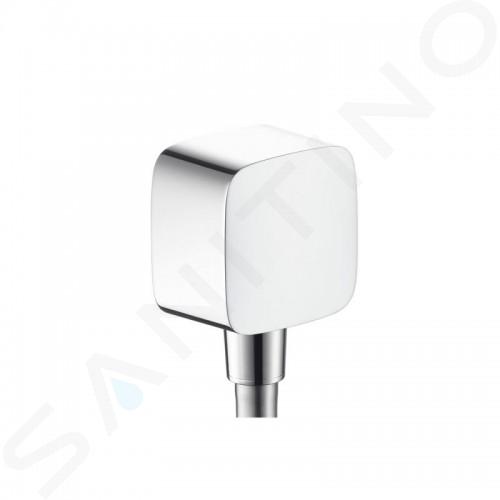 Hansgrohe PuraVida - Conector pentru furtun duș Fixfit cu supapă de reținere și articulație rotundă, crom 27414000