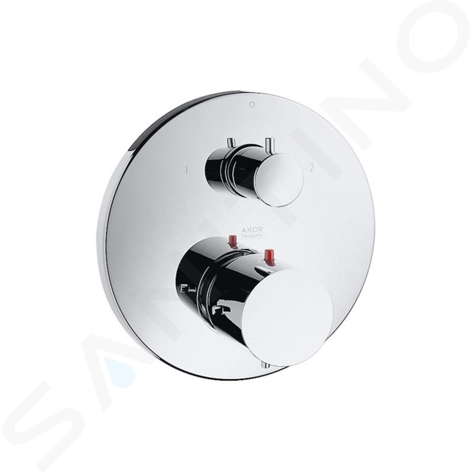 Axor Starck - Mitigeur thermostatique encastré pour baignoire avec robinet, chrome 10720000