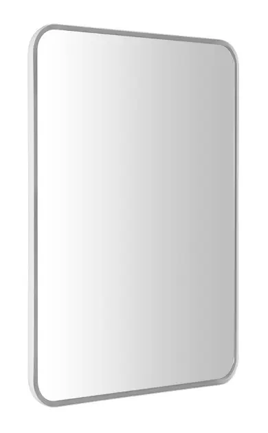 Sapho Float - Ogledalo u okviru 50x70 cm, sa LED rasvjetom, sjajno bijelo 22571