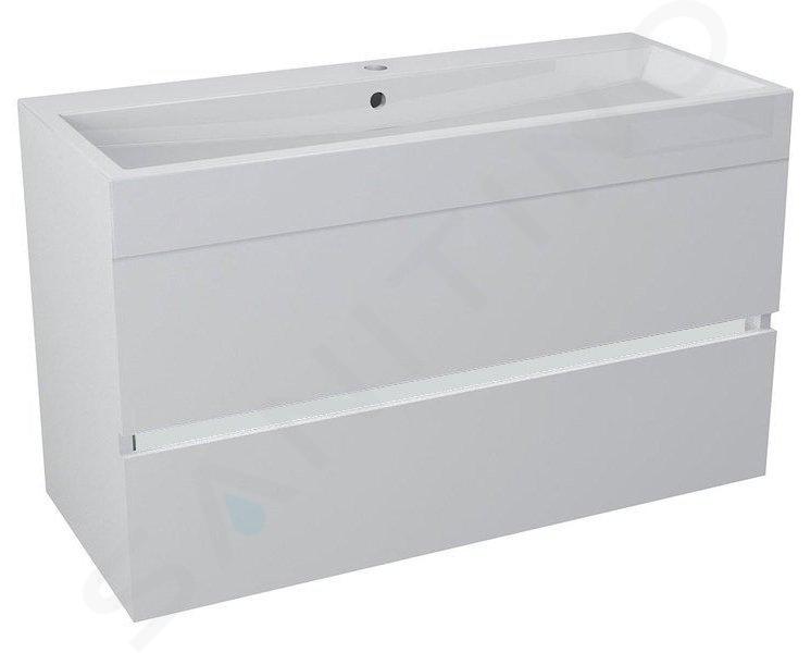 Sapho Muebles de baño - Mueble para lavabo, 986x500x413 mm, blanco LA101