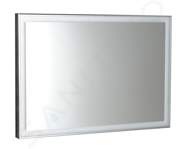 Sapho Luminar - Spiegel in lijst met LED-verlichting, 900x500 mm, chroom NL559