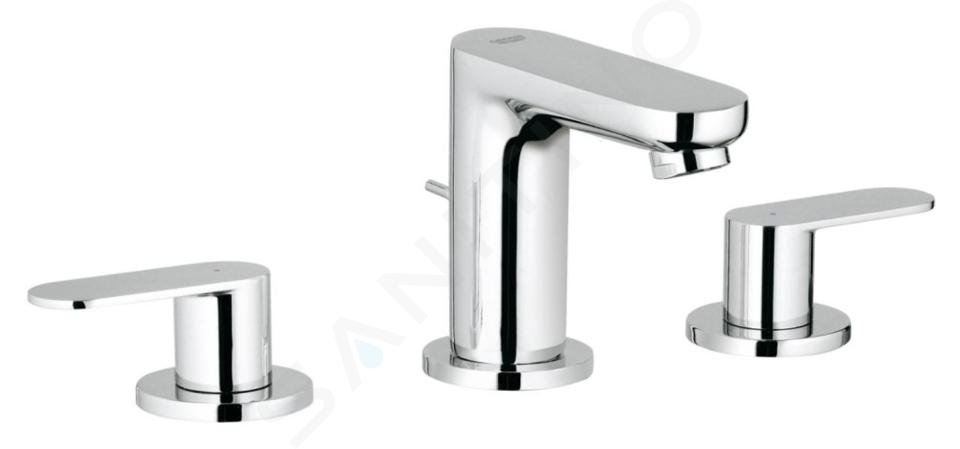 Grohe Eurosmart Cosmopolitan - Waschtischarmatur, 3-Loch Montage, verchromt 20187000