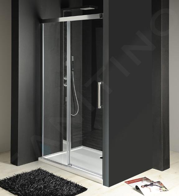 Gelco Fondura - Schuifdeur 1300 mm, helder glas/chroom GF5013