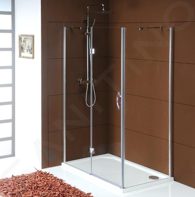 Gelco Legro - Rechthoekige douchewand Legro, 120x70 cm L/R-variant, chroom GL1112GL5670
