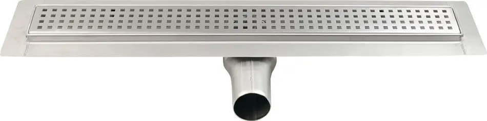 Gelco Manus - Rozsdamentes acél zuhanycsatorna ráccsal QUADRO, 850x130x55 mm GMQ34