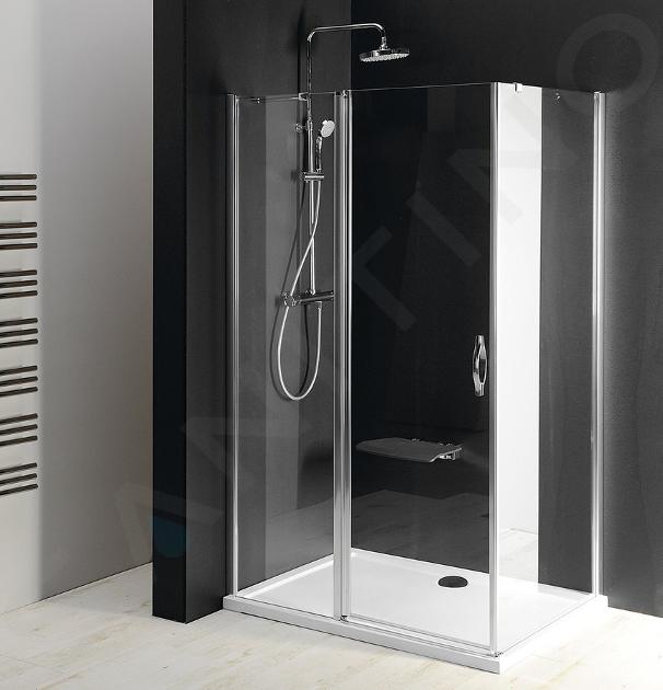 Gelco One - Cabina doccia rettangolare, 110x70 cm, versione L/P, cromo GO4811GO3570