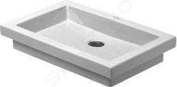 Duravit 2nd floor - Lavabo da appoggio senza foro, senza troppopieno, 58x42 cm, bianco 0317580000