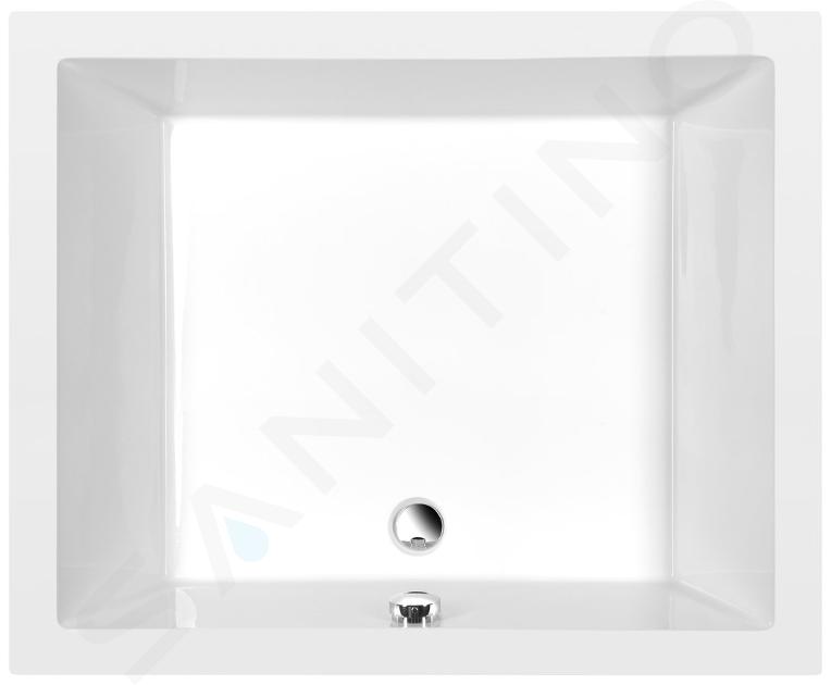 Polysan Deep - Plato de ducha profundo, 1100x900x260 mm, blanco 72363