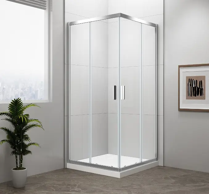 Polysan Easy Line - Душ кабина 80x80 см, алуминий/прозрачно стъкло EL5215