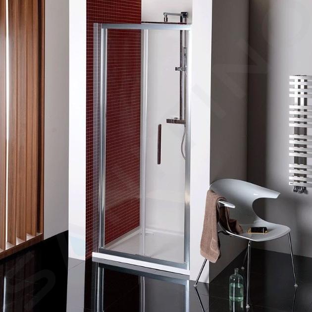 Polysan Lucis Line - Skládací sprchové dveře 90 cm, čiré sklo DL2815