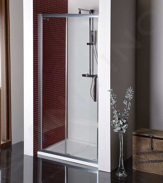 Polysan Lucis Line - Sprchové dveře 120 cm, hliník/čiré sklo DL1215