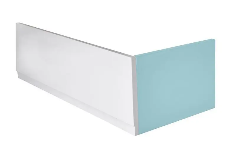 Polysan Plain - Panel frontal 160, izquierdo, 1600x590 mm, blanco 72606