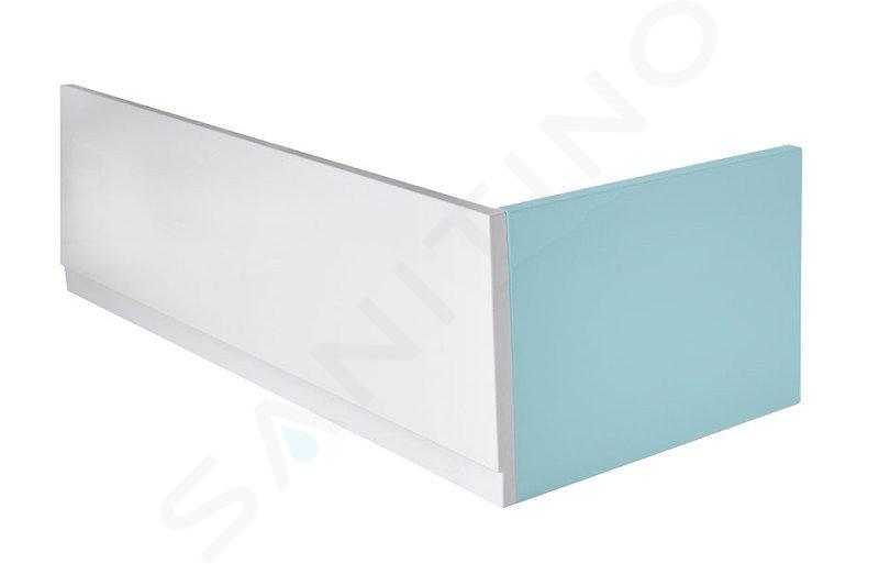 Polysan Plain - Panel frontal 180, izquierdo, 1800x590 mm, blanco 72642